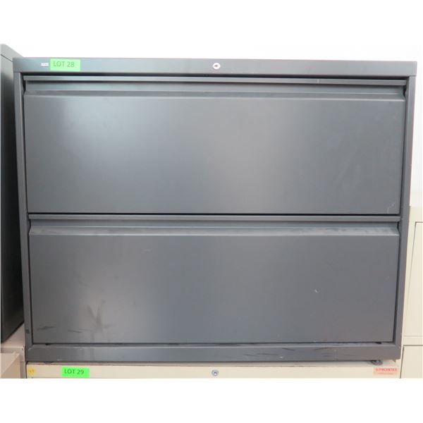 HON Metal 2 Drawer Lateral Legal File Cabinet