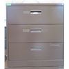 Image 1 : Brown Metal 3 Drawer Lateral Legal File Cabinet