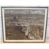 Image 1 : Black & White Art Print Matted & Wood-Framed 31"L
