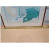 Image 8 : Floral Art Print Signed by Artist Bushnell (?) Matted & Wood-Framed 30"x25"