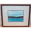 Image 1 : Certified Art Work Signed by Michael Colombo Matted & Wood-Framed 26"x22"