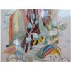 Image 2 : Abstract Art Work Signed by Artist Hudson Matted & Framed 33"x27"