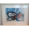 Image 1 : Abstract Art Work Signed by Artist Hudson Matted & Framed 33"x27"
