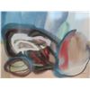 Image 2 : Abstract Art Work Signed by Artist Hudson Matted & Framed 33"x27"