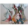 Image 2 : Abstract Art Work Signed by Artist Hudson Matted & Framed 33"x24"