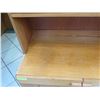 Image 8 : Wooden Shelving Unit w/ 2-Door Cabinet & Tinted Glass Door 34"x19"x71"