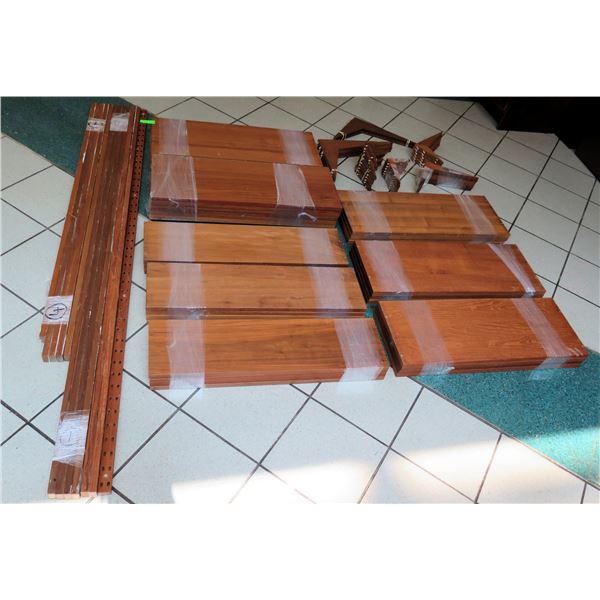 Wooden Modular Shelf Unit Unassembled