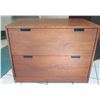 Image 1 : Wooden 2 Drawer File Cabinet 36"x20"x28"