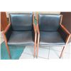 Image 1 : Qty 2 Taylor Chair Co. Wooden Upholstered Arm Chairs 22"x18"x32"