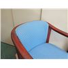 Image 3 : Qty 2 Mueller Stacking Wooden Upholstered Arm Chairs 23"x19"x30"