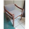 Image 2 : Qty 2 Com Living Wooden Upholstered Arm Chairs 23"x18"x28"