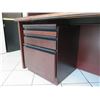 Image 11 : Wooden Multi-Section Desk w/ Hutch, 2 Top Cabinets & 3 File Cabinets 79"x22"x75"