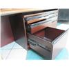 Image 16 : Wooden Multi-Section Desk w/ Hutch, 2 Top Cabinets & 3 File Cabinets 79"x22"x75"