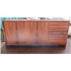 Image 1 : Wooden Sideboard Cabinet w/ 2 Sliding Doors & 3 Drawers 52"x14"x25"
