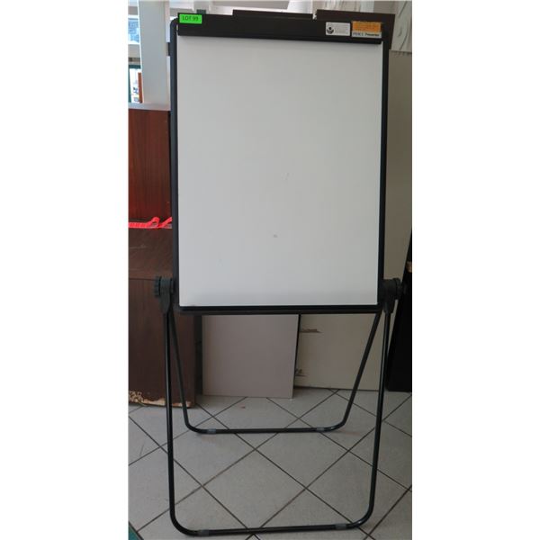 Pierce Presenter Metal Easel w/ Attached White Board Sign 28"x36"