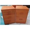 Image 1 : Qty 2 Jesper Int'l Wooden Cabinets: 2 Drawer File & 4 Drawer 18"x20"x27