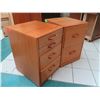 Image 2 : Qty 2 Jesper Int'l Wooden Cabinets: 2 Drawer File & 4 Drawer 18"x20"x27