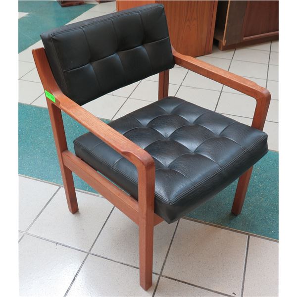 Wooden Upholstered Arm Chair 24"x19"x32"
