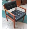 Image 1 : Wooden Upholstered Arm Chair 24"x19"x32"