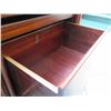 Image 17 : Kibaek Mobelfabrik Wooden Side Cabinet w/ Sliding Doors & Glass Top 77"x22"x30"