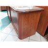 Image 18 : Kibaek Mobelfabrik Wooden Side Cabinet w/ Sliding Doors & Glass Top 77"x22"x30"