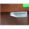 Image 19 : Kibaek Mobelfabrik Wooden Side Cabinet w/ Sliding Doors & Glass Top 77"x22"x30"