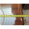 Image 21 : Kibaek Mobelfabrik Wooden Side Cabinet w/ Sliding Doors & Glass Top 77"x22"x30"