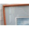 Image 4 : Beach Art Work Signed by Artist Joan Boone Matted in Wooden Frame 32"x27"