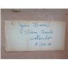 Image 7 : Beach Art Work Signed by Artist Joan Boone Matted in Wooden Frame 32"x27"