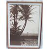 Image 1 : Black & White Beach Scene Print Matted in Wooden Frame 24"x32"