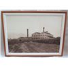 Image 1 : Black & White Sugar Mill Print Matted in Wooden Frame 32"x24"
