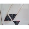 Image 3 : Abstract Art Work Signed by Artist Bushall (?) 18/35 Matted in Wooden Frame 38"H
