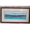 Image 1 : Certified Art Work Signed by Michael Colombo Matted & Wooden Framed 40"x22"