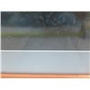 Image 8 : Print w/ Postcards Signed by Artist Thetapha (?) Matted in Wooden Frame 30"x36"
