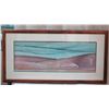 Image 1 : Certified Art Work Signed by Michael Colombo Matted & Wooden Framed 50"x26"
