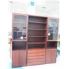 Image 2 : Scan-Flex Wood 3 Section Shelf w/ 2 Door Cabinets, 5 Drawers & Top Shelves