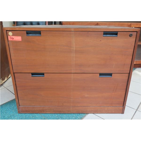 Wood 2 Drawer File Cabinet 36 x20 x28 