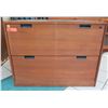 Image 1 : Wood 2 Drawer File Cabinet 36"x20"x28"