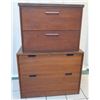 Image 1 : Qty 2 Wooden 2 Drawer File Cabinet 36"x20"x28"