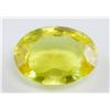 Image 1 : 19.50ct Oval Cut Yellow Natural Sapphire GGL