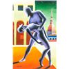 Image 1 : Mark Kostabi American Modernist Oil on Canvas