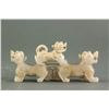 Image 2 : Chinese Archaistic Hetian White Jade Tiger Toggle