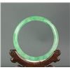 Image 1 : Burma Fine Green Jadeite Carved Bangle