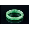 Image 2 : Burma Fine Green Jadeite Carved Bangle