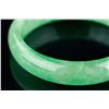 Image 3 : Burma Fine Green Jadeite Carved Bangle