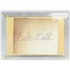 Image 1 : Babe Ruth 1895-1948 American Autograph Card