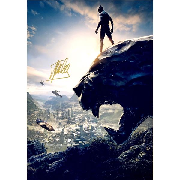 Chadwick Boseman Autograph Signed Black Panther Photo