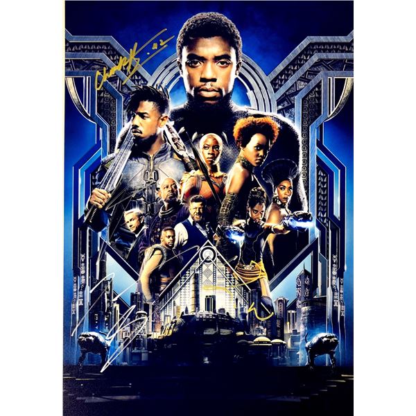 Chadwick Boseman Autograph Signed Black Panther Photo