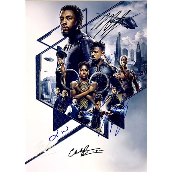 Chadwick Boseman Autograph Signed Black Panther Photo