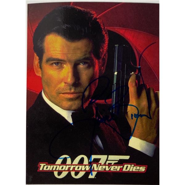 Pierce Brosnan Autograph Signed Postcard